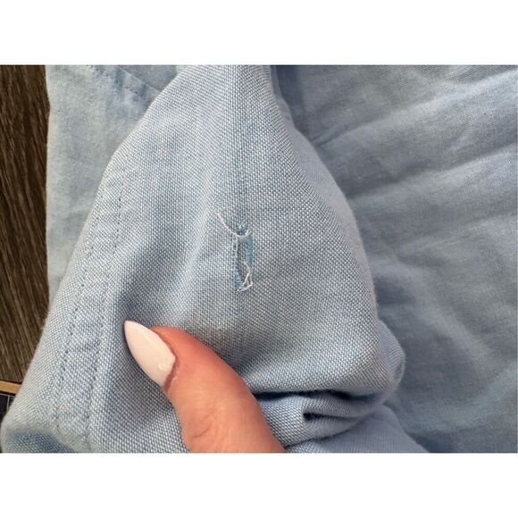 NWT Chubbies The Buttoned Up L/S Light Blue Oxford Friday Shirt Size XXL *Flaw* - Picture 7 of 8